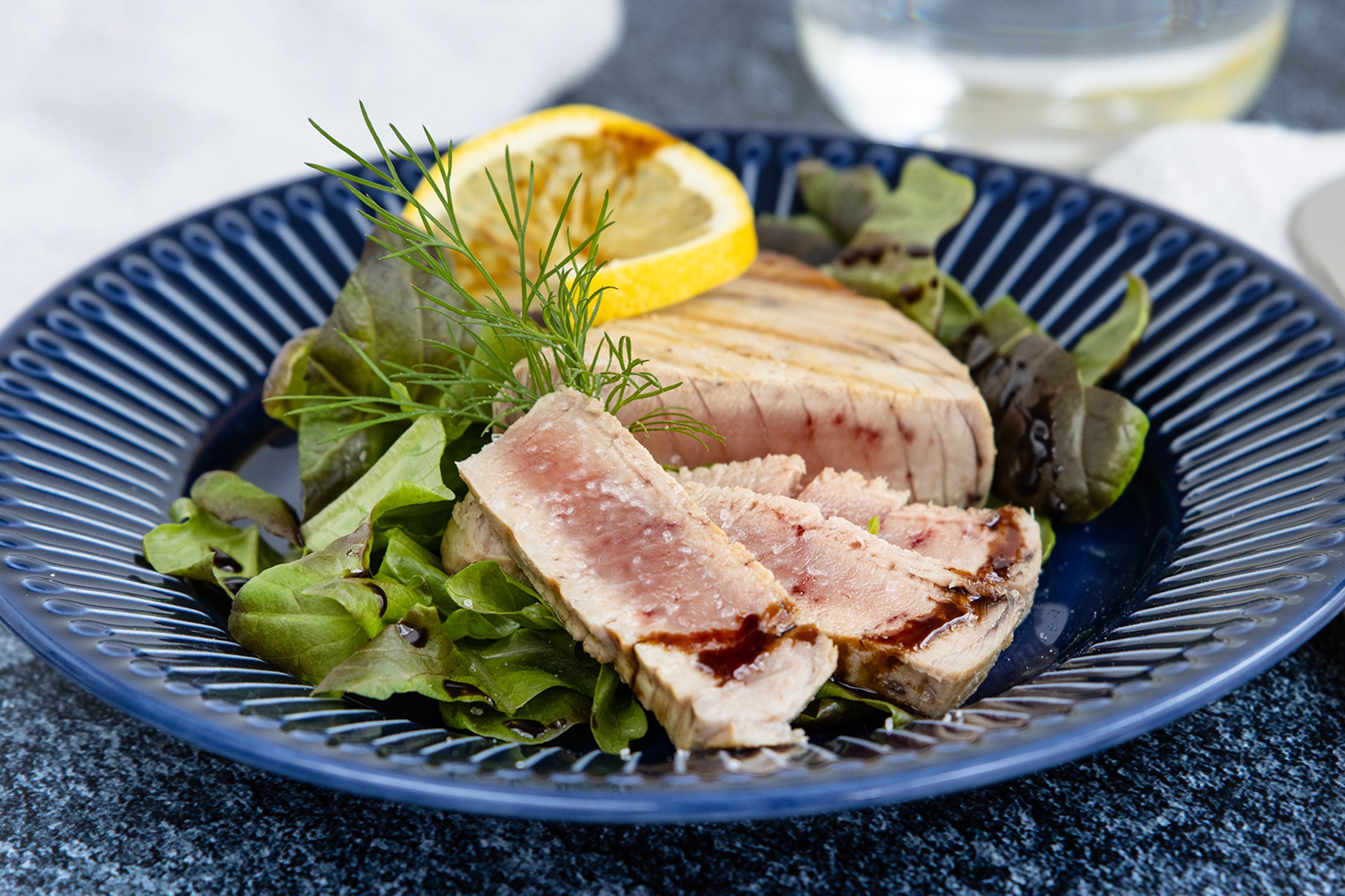 Pan-Seared Tuna Steaks with Sesame Crust